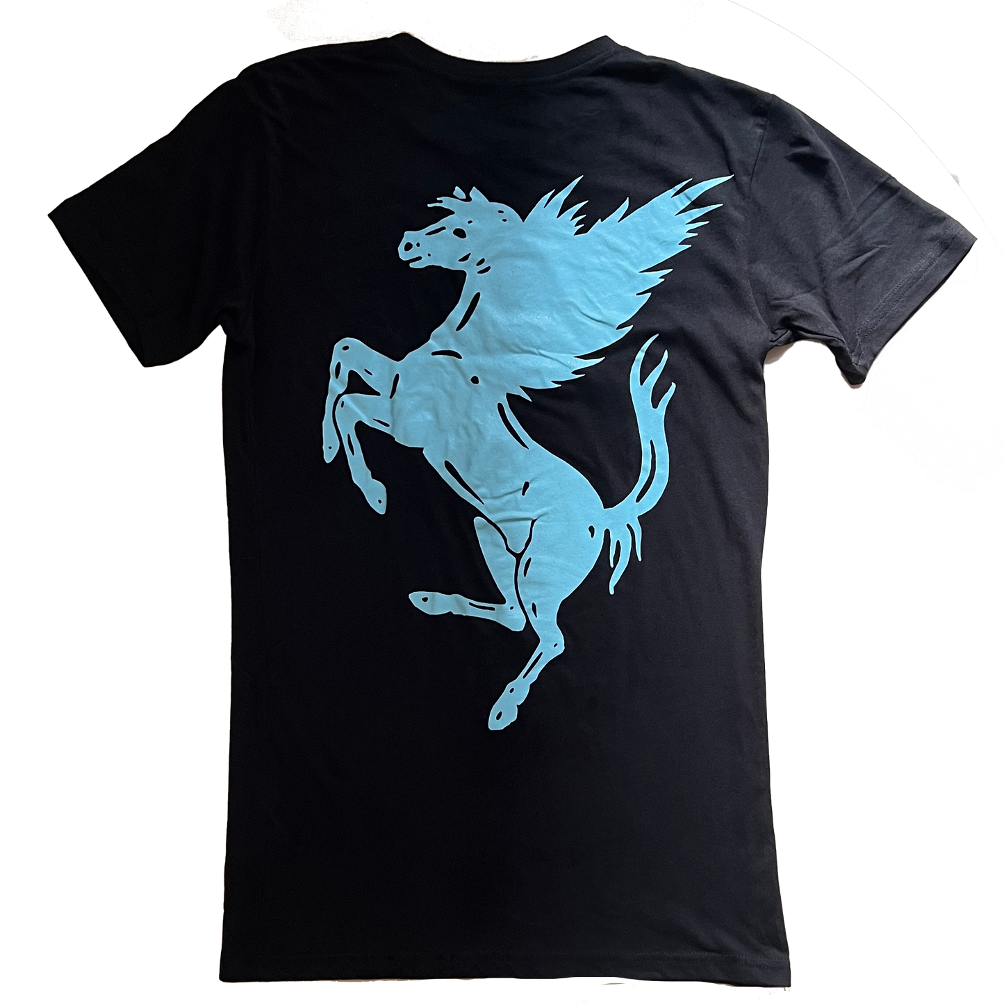 GÖDLIFE Shirt (Schwarz mit Schrift in babyblau)