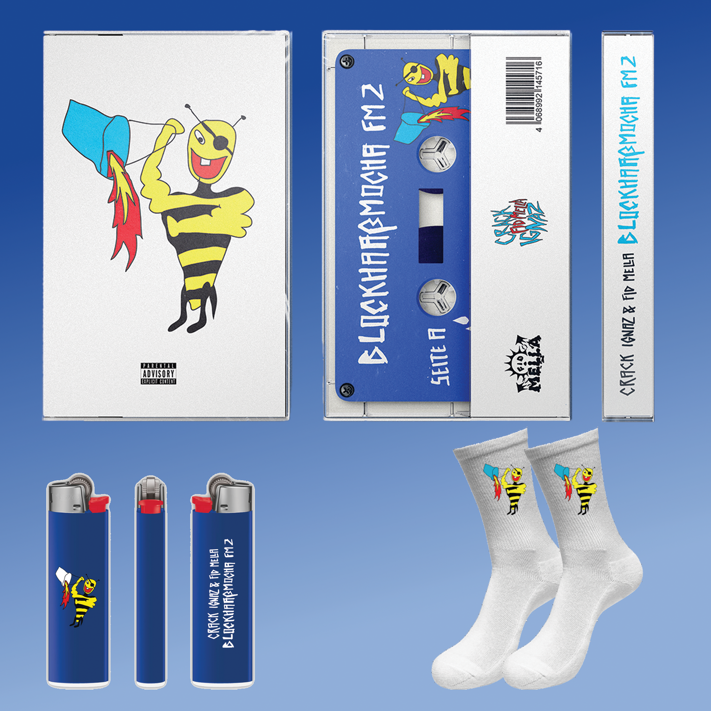 BHM FM 2 - SOCKEN BUNDLE (Tape + Socken + Feuerzeug)